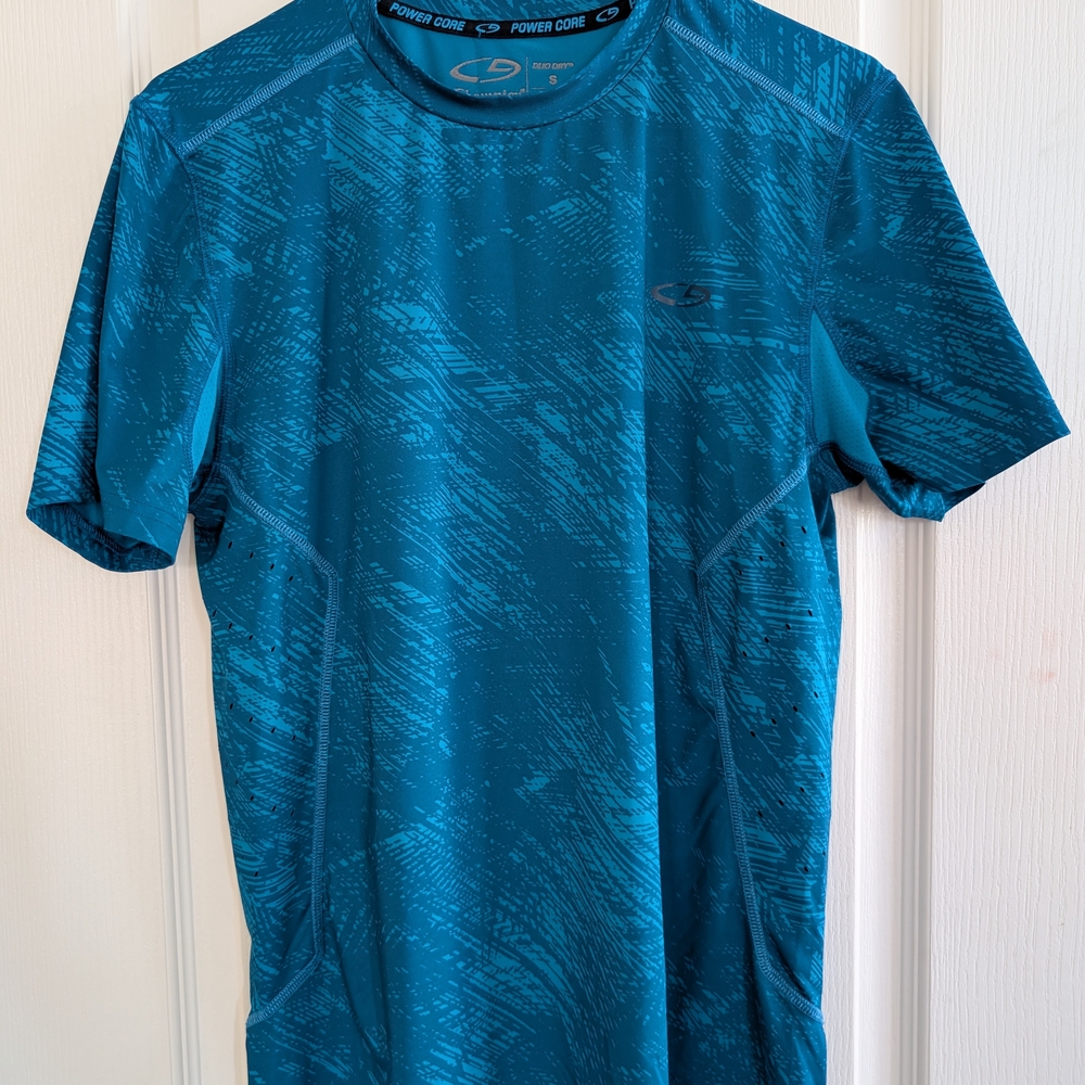 Champion Teal Patterned Men's Tee NWOT